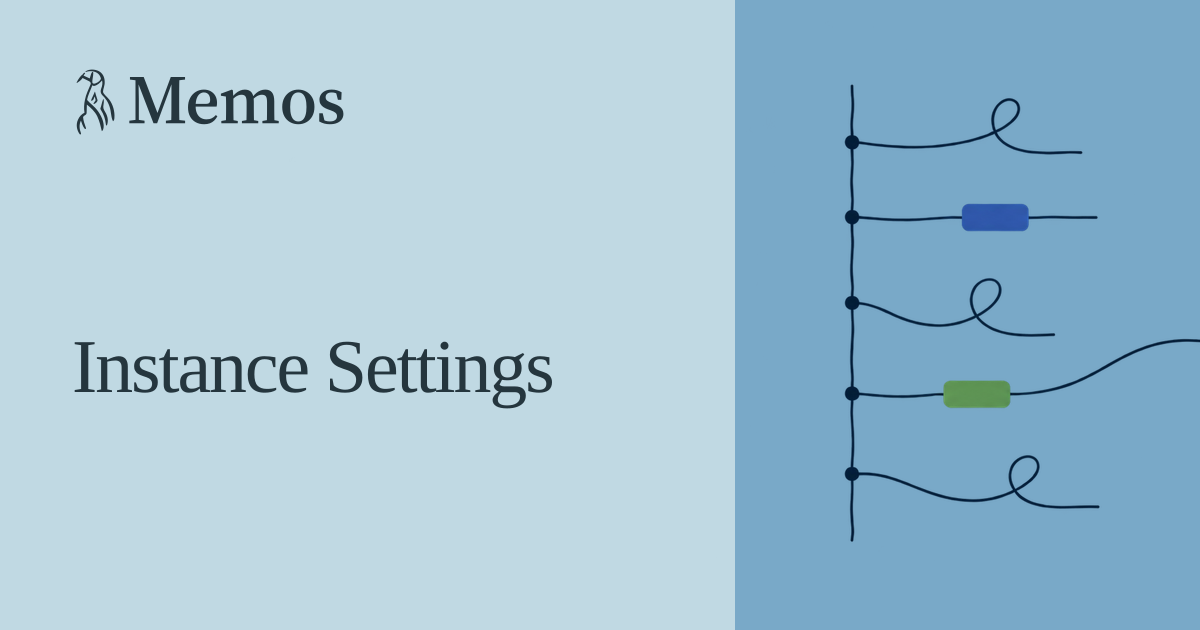 Instance Settings - Memos