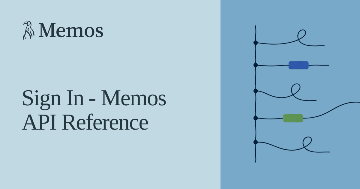 Sign In - Memos