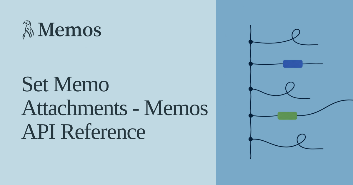 Set Memo Attachments - Memos