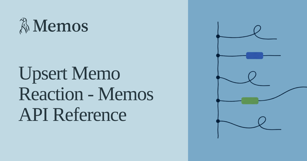 Upsert Memo Reaction - Memos