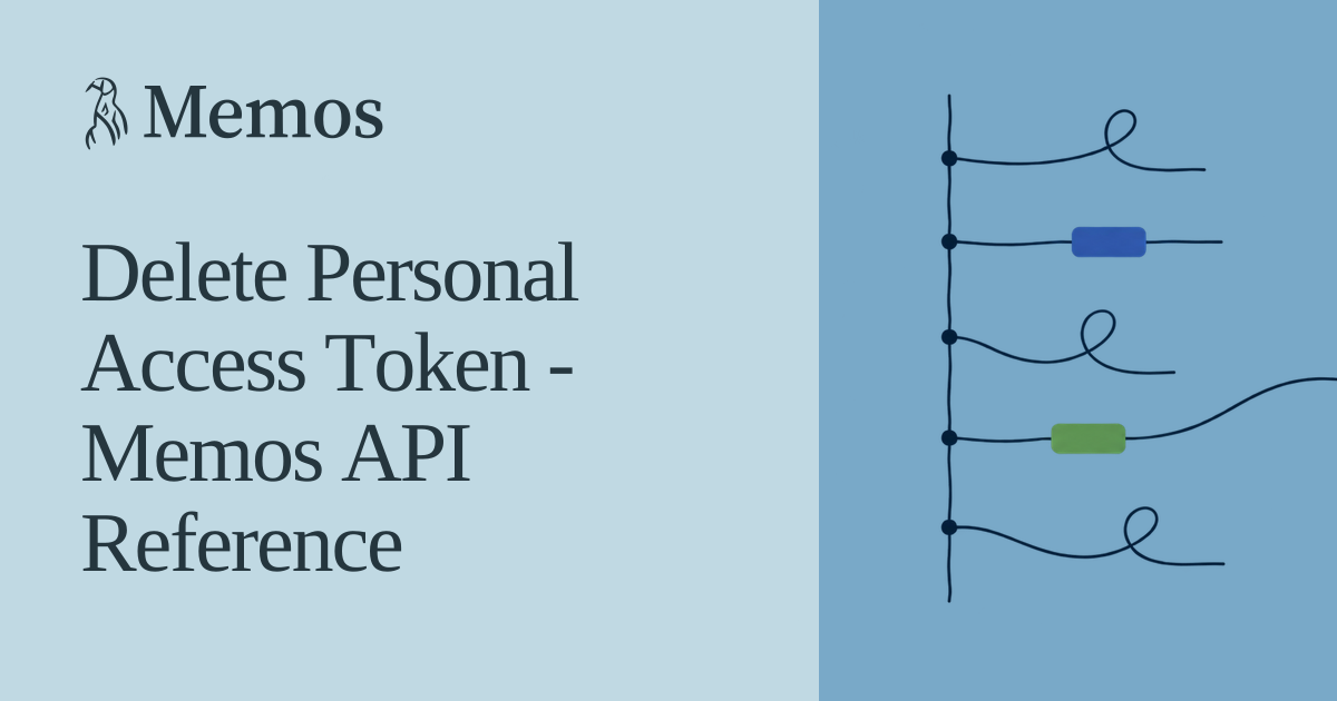 Delete Personal Access Token - Memos