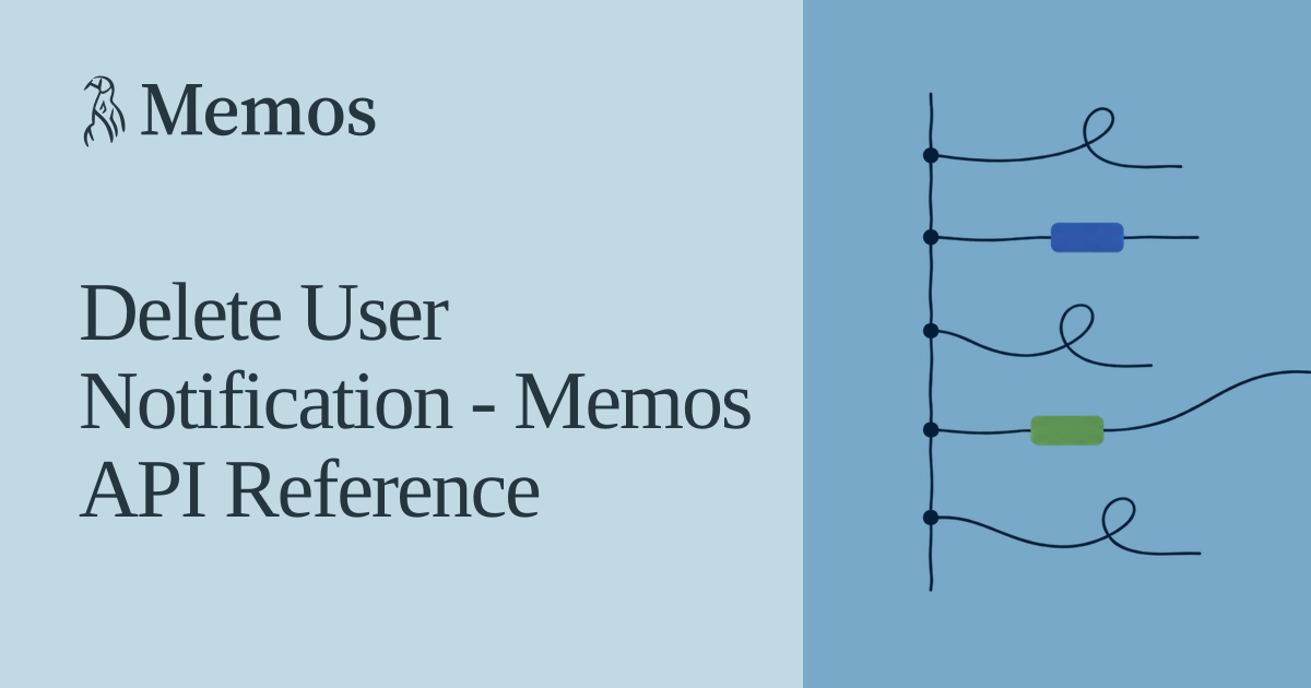 Delete User Notification - Memos