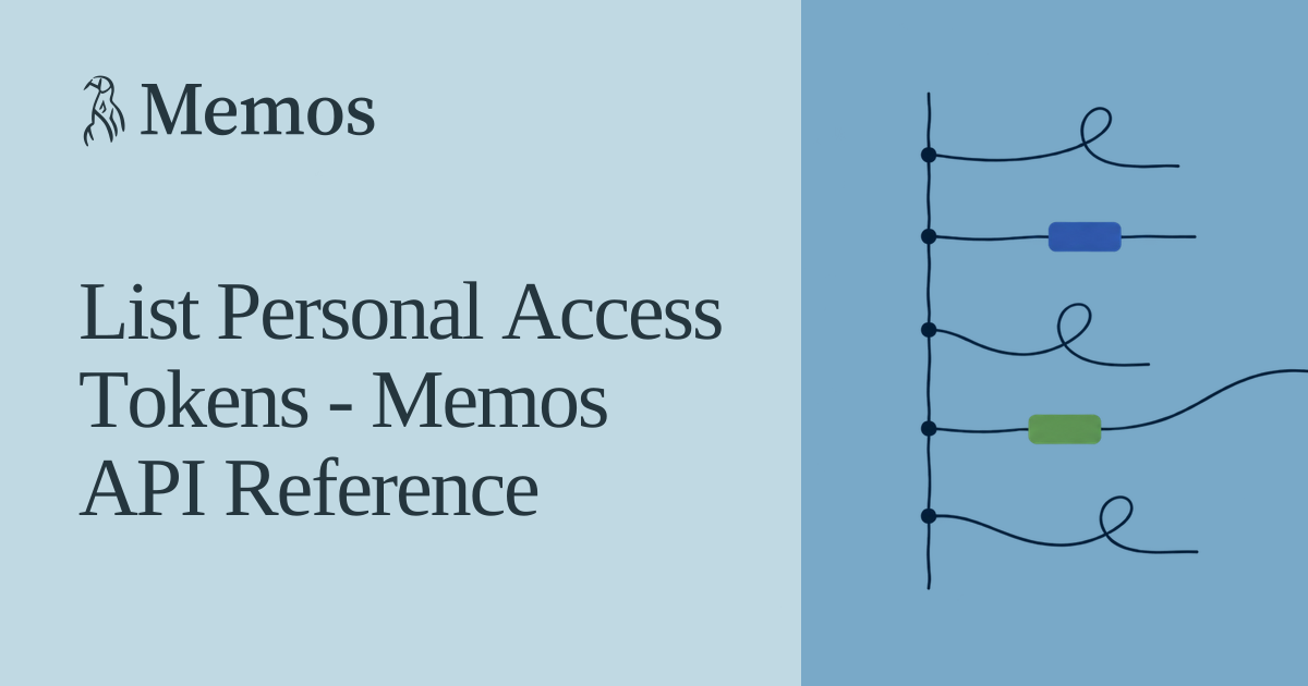 List Personal Access Tokens - Memos