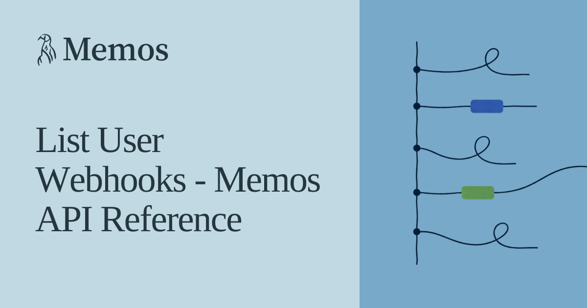 List User Webhooks - Memos