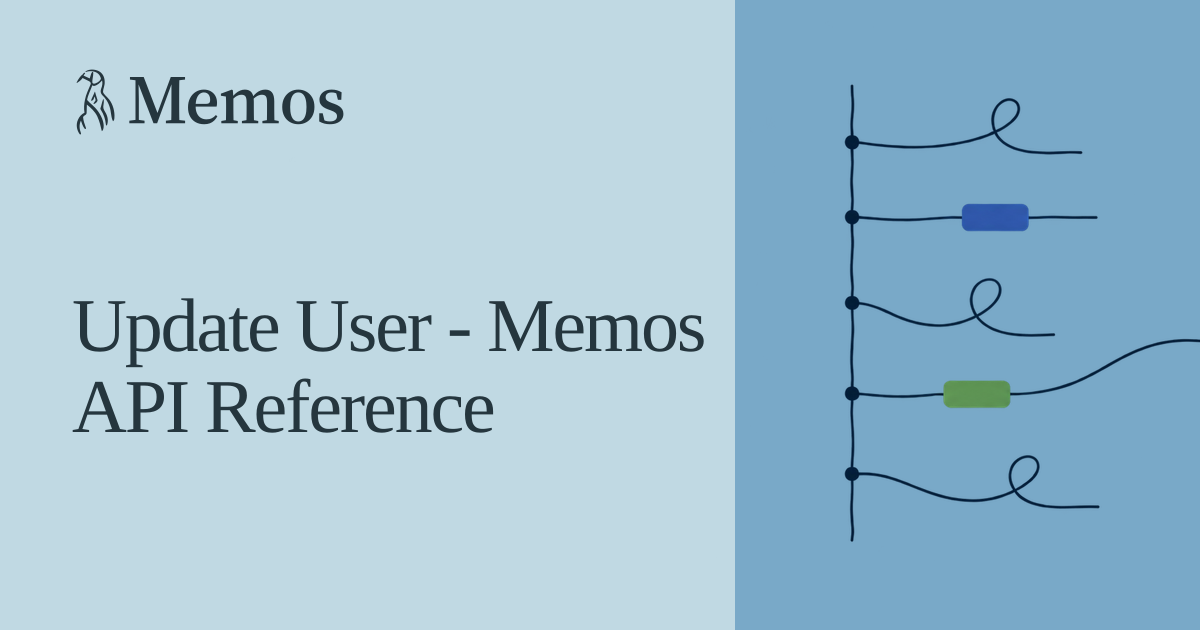 Update User - Memos