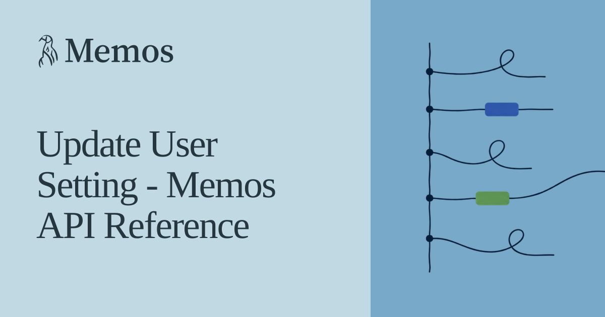 Update User Setting - Memos
