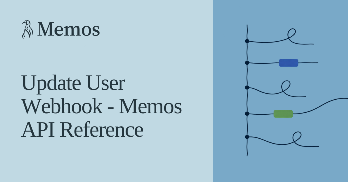 Update User Webhook - Memos