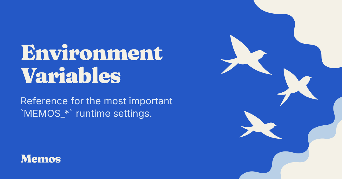 Environment Variables - Memos