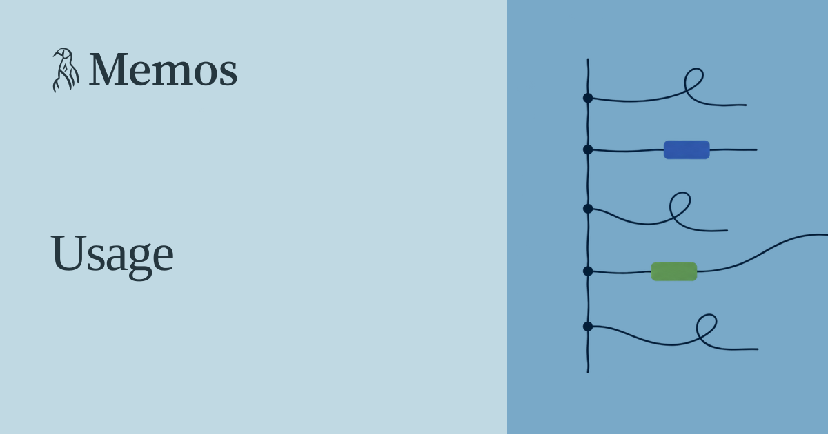 Usage - Memos